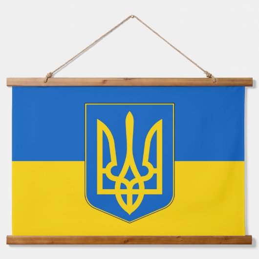 Wandteppiche mit der Flagge der Ukraine (Vorne)