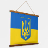 Wandteppiche mit der Flagge der Ukraine (Gewinkelt)