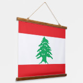 Wandteppiche mit der Flagge des Libanon (Gewinkelt)