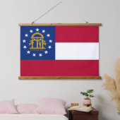 Wandteppiche mit der Flagge Georgiens, USA. (Schlafzimmer)