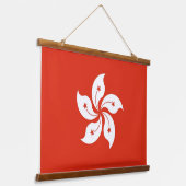 Wandteppiche mit der Flagge Hongkongs (Gewinkelt)
