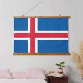 Wandteppiche mit der Flagge Islands (Schlafzimmer)