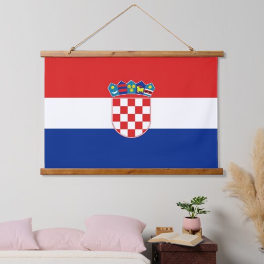 Wandteppiche mit der Flagge Kroatiens (Schlafzimmer)