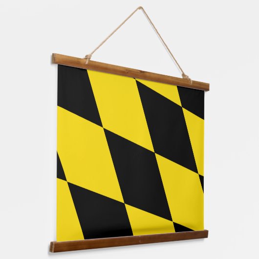 Wandteppiche mit der Flagge Münchens, Deutschland (Gewinkelt)