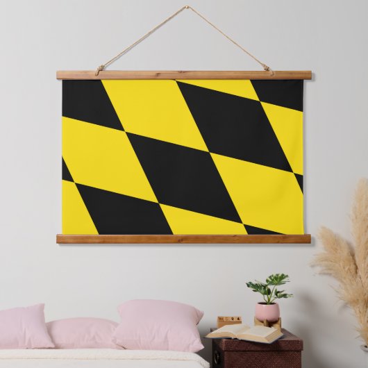 Wandteppiche mit der Flagge Münchens, Deutschland (Schlafzimmer)