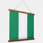 Wandteppiche mit der Flagge Nigerias (Gewinkelt)