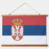Wandteppiche mit der Flagge Serbiens (Vorne)