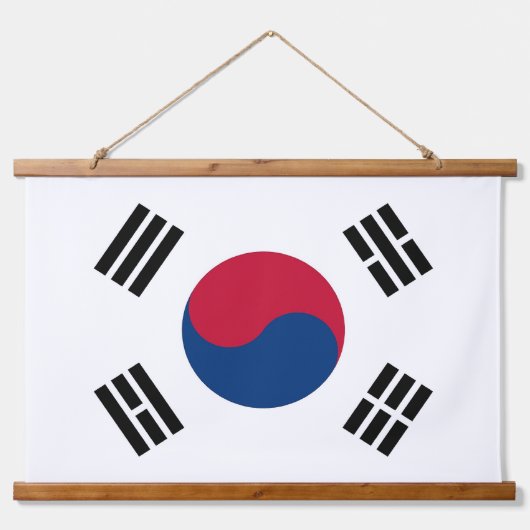 Wandteppiche mit der Flagge Südkoreas (Vorne)