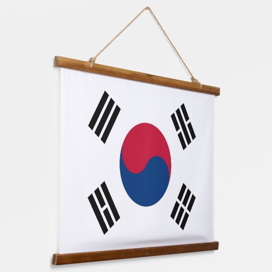 Wandteppiche mit der Flagge Südkoreas (Gewinkelt)