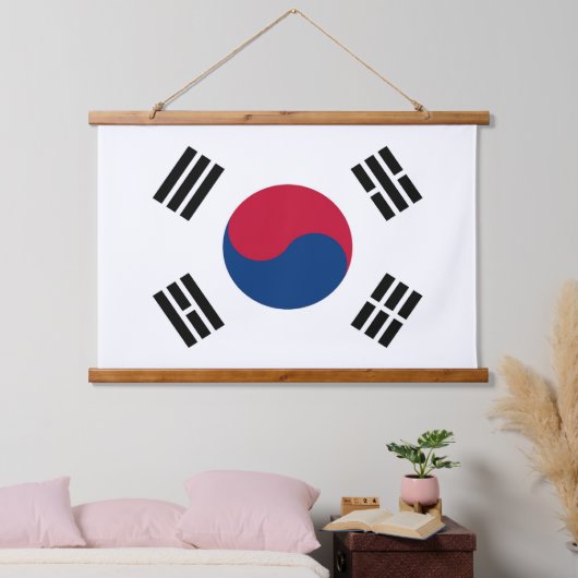 Wandteppiche mit der Flagge Südkoreas (Schlafzimmer)