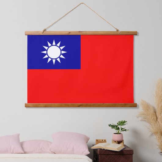 Wandteppiche mit der Flagge Taiwans (Schlafzimmer)
