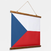 Wandteppiche mit der Flagge Tschechiens (Gewinkelt)
