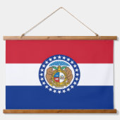 Wandteppiche mit der Flagge von Missouri, USA. (Vorne)