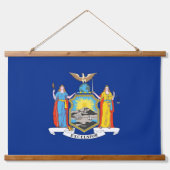 Wandteppiche mit der Flagge von New York, USA. (Vorne)