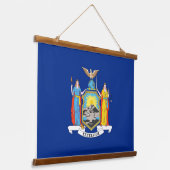 Wandteppiche mit der Flagge von New York, USA. (Gewinkelt)