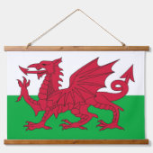Wandteppiche mit der Flagge von Wales, Großbritann (Vorne)
