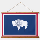 Wandteppiche mit der Flagge von Wyoming, USA (Vorne)