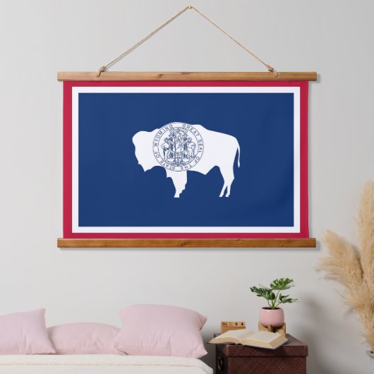 Wandteppiche mit der Flagge von Wyoming, USA (Schlafzimmer)