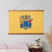 Wandteppiche mit Fahne aus New Jersey, USA. (Schlafzimmer)
