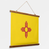 Wandteppiche mit Fahne aus New Mexico, USA. (Gewinkelt)