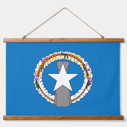 Wandteppiche mit Fahne aus Nord-Mariana (Vorne)