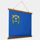 Wandteppiche mit Fahne von Nevada, USA. (Gewinkelt)