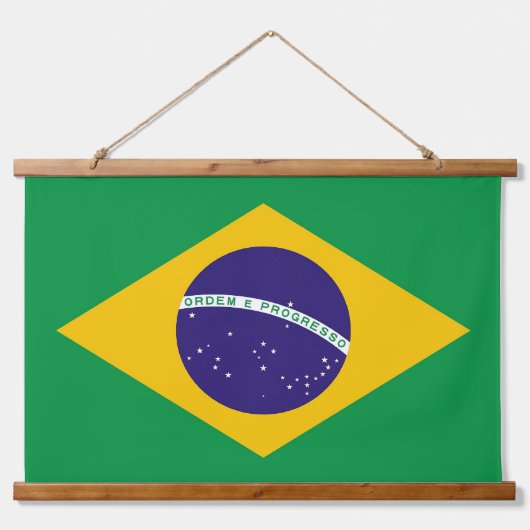 Wandteppiche mit Flagge Brasiliens (Vorne)