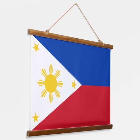 Wandteppiche mit Flagge der Philippinen (Gewinkelt)