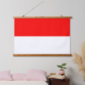 Wandteppiche mit Flagge Indonesiens (Schlafzimmer)