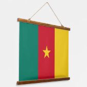 Wandteppiche mit Flagge Kameruns (Gewinkelt)