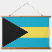 Wandteppiche mit Flagge von Bahamas (Vorne)