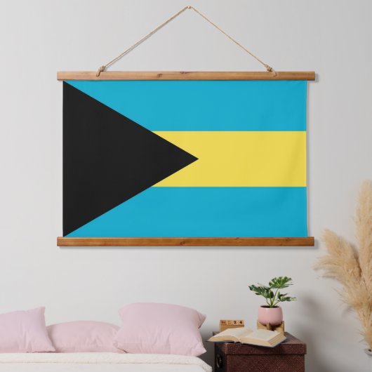Wandteppiche mit Flagge von Bahamas (Schlafzimmer)