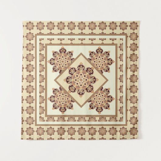 Wandteppiche mit hellbraun und creme (Vorderseite (Horizontal))