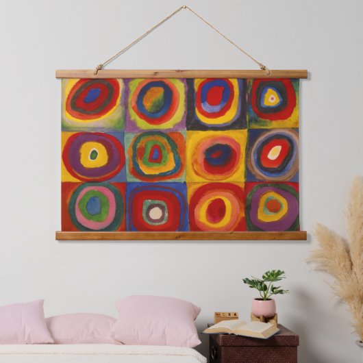 Wandteppiche mit Kandinsky-Plätzen (Schlafzimmer)