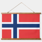 Wandteppiche mit norwegischer Flagge (Vorne)