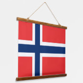 Wandteppiche mit norwegischer Flagge (Gewinkelt)