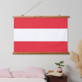 Wandteppiche mit österreichischer Flagge (Schlafzimmer)