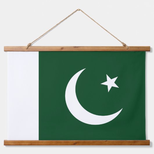 Wandteppiche mit pakistanischer Flagge (Vorne)