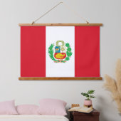 Wandteppiche mit Peru-Flagge (Schlafzimmer)