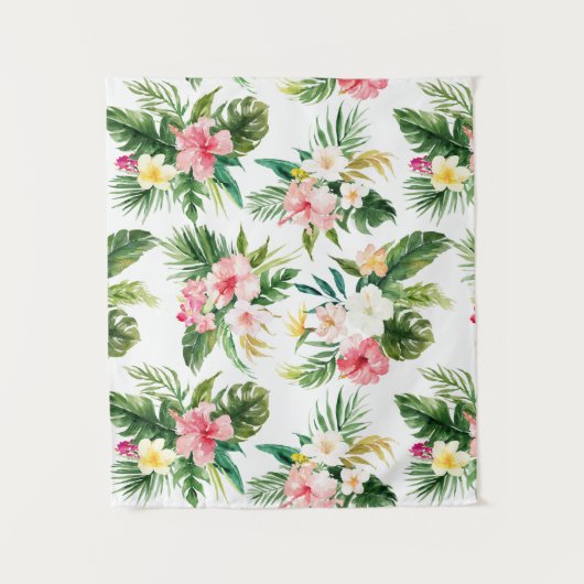 Wandteppiche mit tropischen Wasserfarben (Vorderseite)