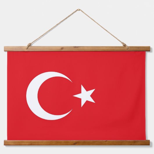 Wandteppiche mit türkischer Flagge (Vorne)