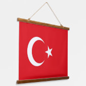 Wandteppiche mit türkischer Flagge (Gewinkelt)