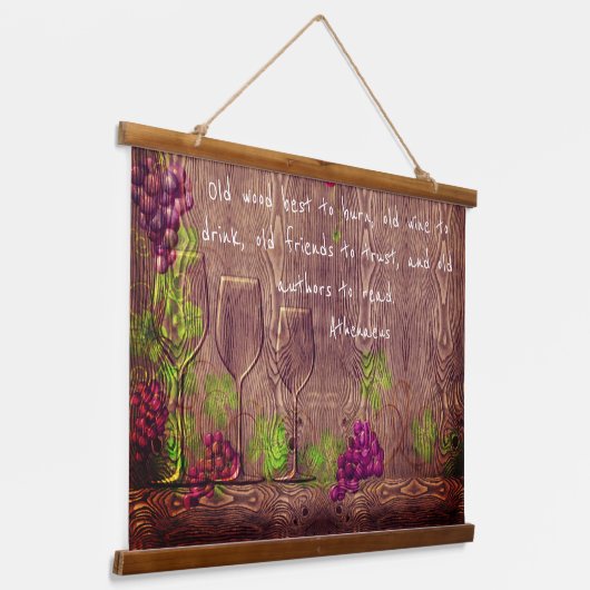 Wandteppiche mit Weinangebot (Gewinkelt)