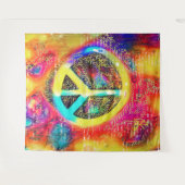 Wandteppiche oder Foto Hintergrund Retro-Friedensz (Vorderseite (Horizontal))