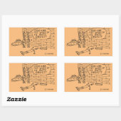 Wandtest Rechteckkleber Rechteckiger Aufkleber (Blatt)