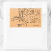 Wandtest Rechteckkleber Rechteckiger Aufkleber (Tasche)