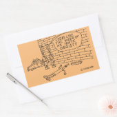 Wandtest Rechteckkleber Rechteckiger Aufkleber (Umschlag)