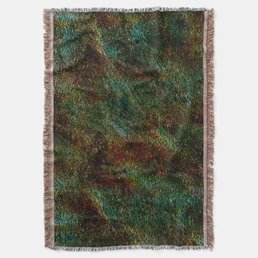 Wandtextur, in Grün- und Korallenfarben Decke (Vorderseite Vertikal)