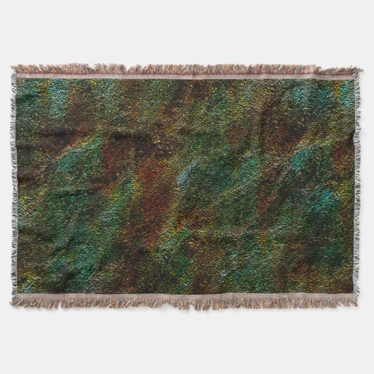 Wandtextur, in Grün- und Korallenfarben Decke (Vorderseite)