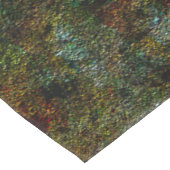 Wandtextur, in Grün- und Korallenfarben Tischdecke (Schrägansicht)